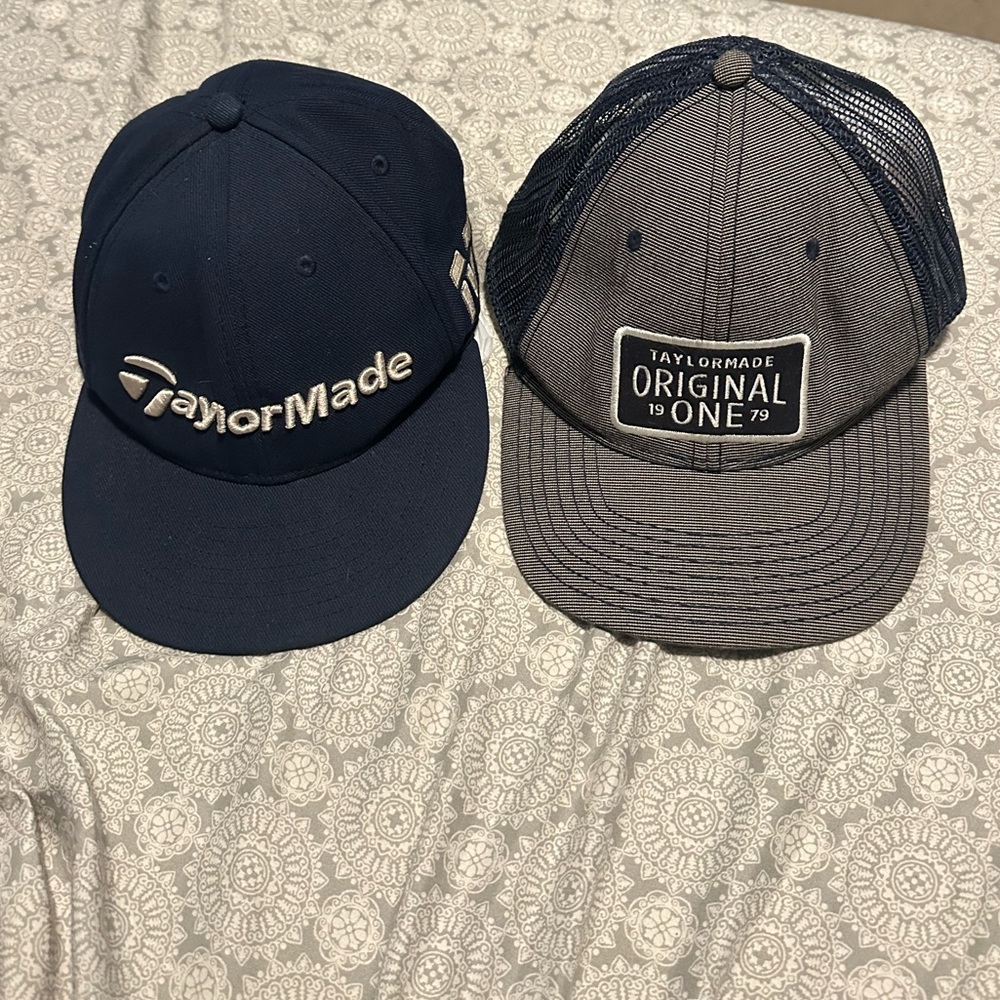 TWO -  TaylorMade Trucker Snapback Golf Hat/Caps